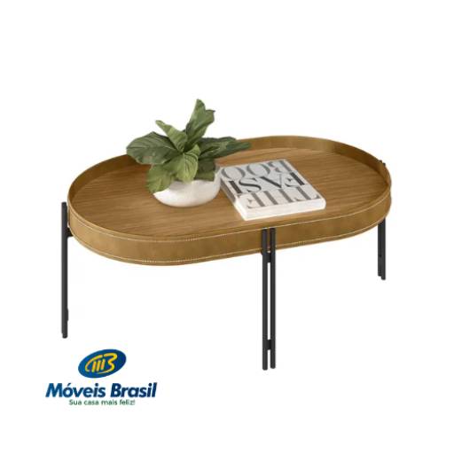 Mesa de Centro Linea Brasil Monaco por Móveis Brasil