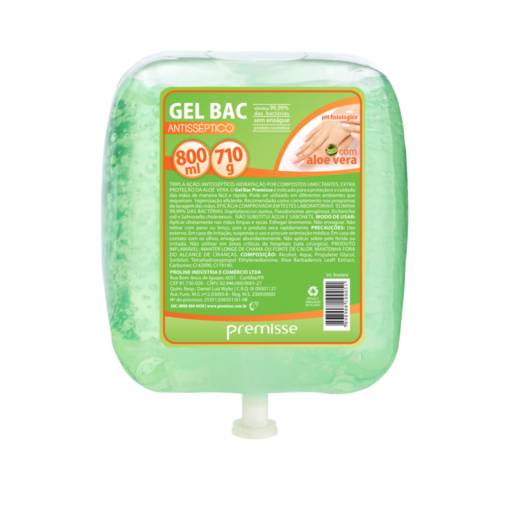 Álcool em Gel Bac Refil Plug Premisse embalagem de 800 ml. em Foz do Iguaçu, PR por EmbalaFoz