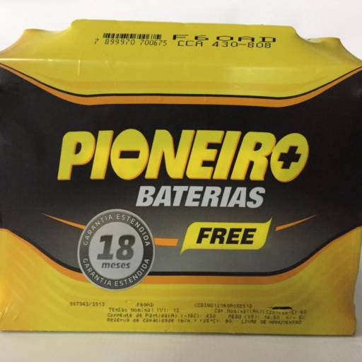 Comprar o produto de Bateria Pioneiro 60AH em Baterias pela empresa Casa das Baterias em Foz do Iguaçu, PR por Solutudo