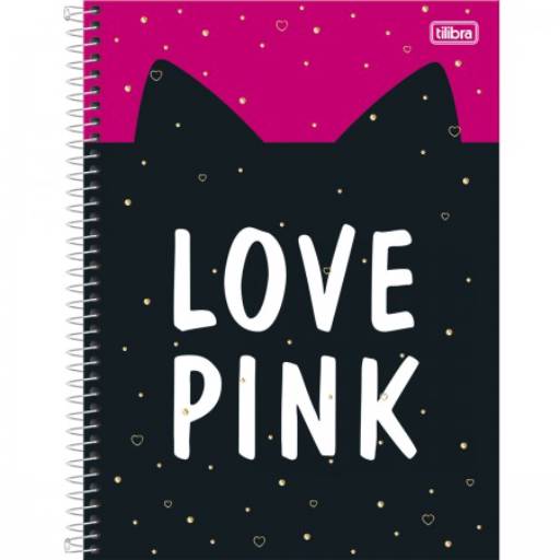 Caderno 10 matérias Love Pink