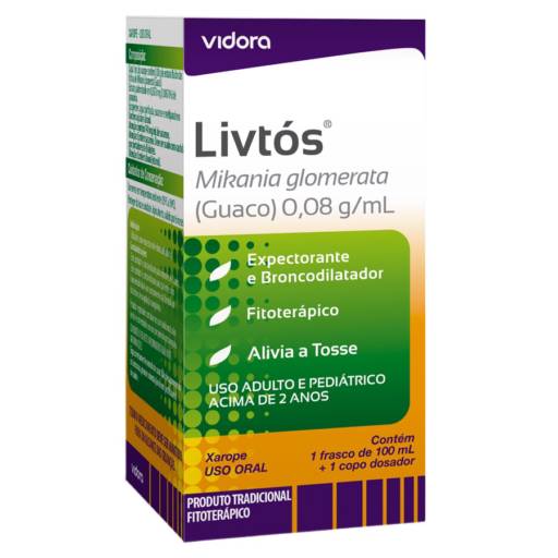 Xarope Guaco com Açúcar Livtós - Vidora