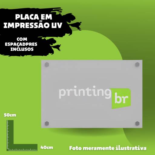 Placa em impressão UV por Gráfica BR Printing - Banners, Placas, Adesivos, Outdoors e Impressos em Geral