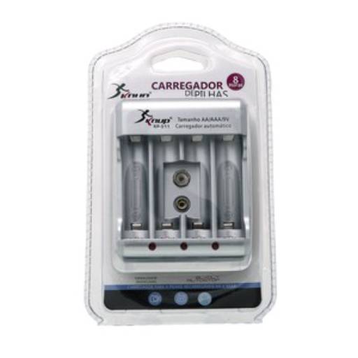 Carregador de pilha Knup KP-511 por Fael Cases e Multi Assistência Loja II