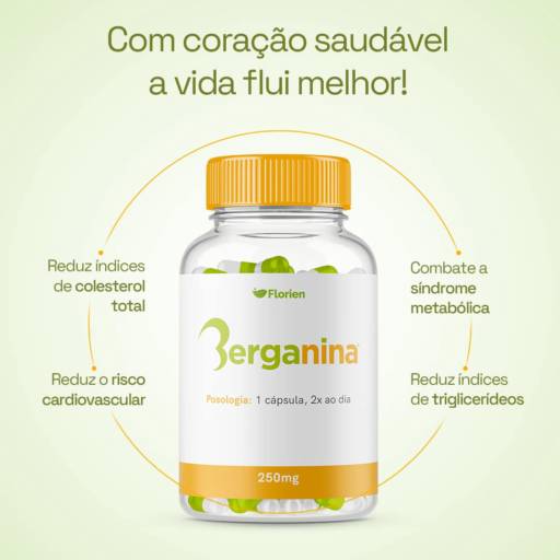Berganina 250 mg 30 cápsulas em Atibaia, SP por Farmalu - Farmácia de Manipulação