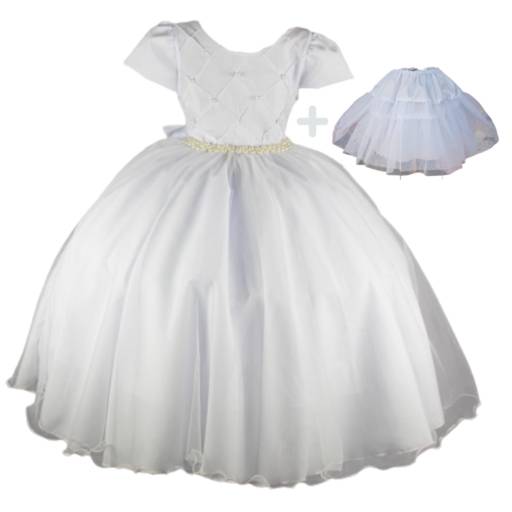Vestidos Brancos para Batizado e Daminhas - Lori Pop