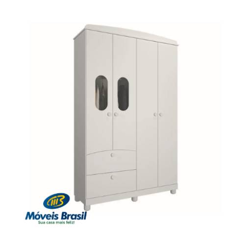 Roupeiro Permobili Fofura   por Móveis Brasil