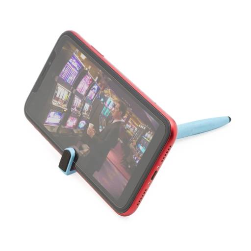 00708T Caneta Fibra de Bambu Touch com Suporte em São José do Rio Preto, SP por Public Gráfica e Brindes