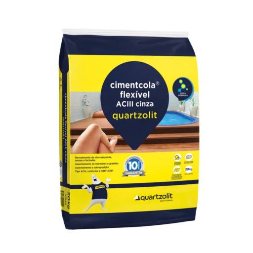 Cimentcola Flexível ACIII Cinza Quartzolit 20kg