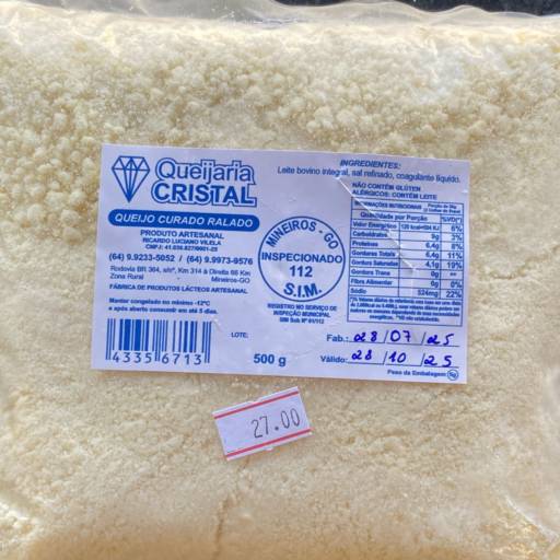 queijo curado ralado cristal  em Mineiros, GO por Primare Bebidas e Eventos - Loja 02