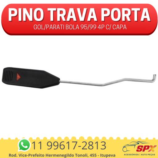 Pino Trava Porta Gol/Parati Bola 95/99 4P c/ Capa  em Itupeva, SP por Spx Acessórios e Autopeças