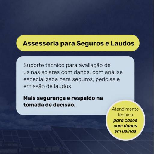 Assessoria para Seguros E Laudos de Usinas Solares com Danos em Santa Maria, RS