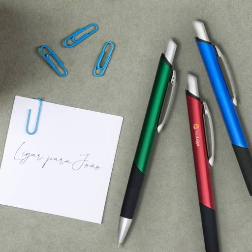 01020 Caneta Metal Quadrada em São José do Rio Preto, SP por Public Gráfica e Brindes