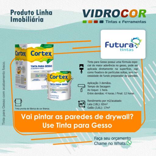 Futura Tinta para Gesso - Vidrocor Tintas