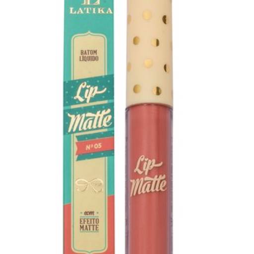Latika Lip Matte Rosa Nª5 - Batom 4ml por Nab Perfumaria e Cosméticos 