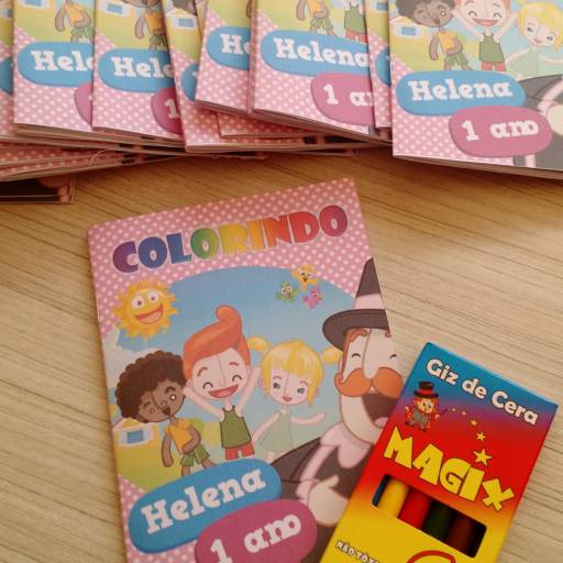 Livro de colorir personalizado (10 unidades) em Assis, SP por Juju Cute Patch