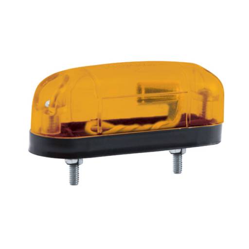 LANTERNA LED OVAL UNIVERSAL AMARELA