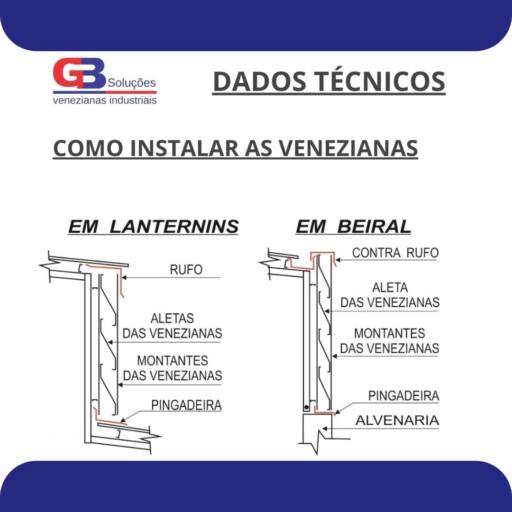 DADOS TÉCNICOS VENEZIANA INDUSTRIAL GB SOLUÇÕES JUNDIAÍ 