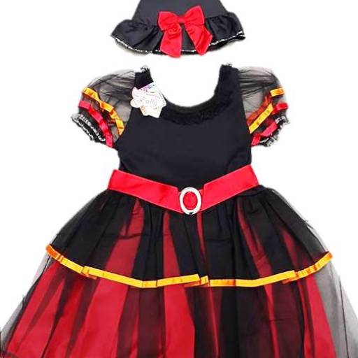 2649 - Bruxa cintura alta infantil (4 a 10) em Tietê, SP por Fantasia & Folia