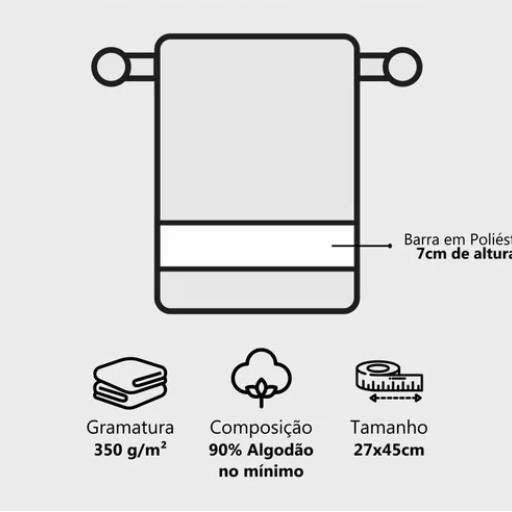 Toalha de Lavabo para Sublimação 350g/m² - Print New em São José do Rio Preto, SP por Public Gráfica e Brindes