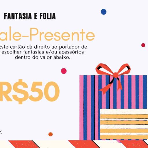 Comprar o produto de Vale presente em Outros Tipos de Fantasias pela empresa Fantasia & Folia em Tietê, SP por Solutudo