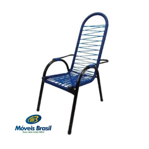 Cadeira de Área Trançada Zaca  por Móveis Brasil