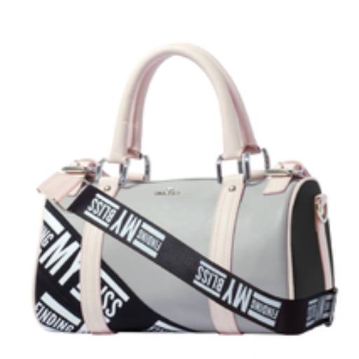 Bolsa bliss grey rosa baby black