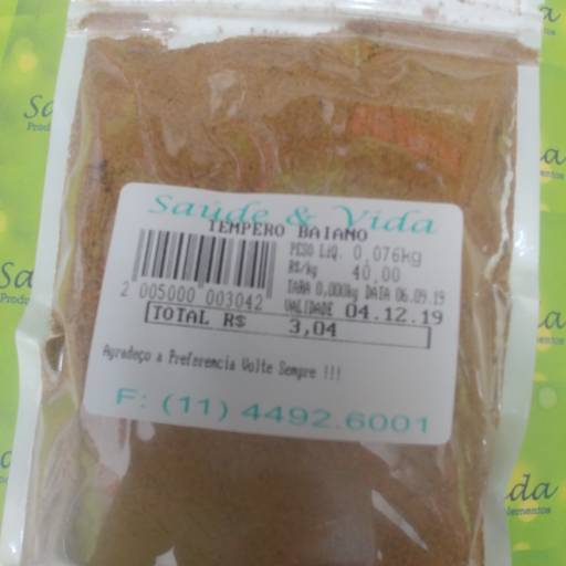 Tempero baiano por Saúde e Vida