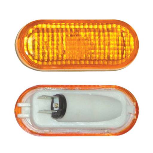 LANTERNA LATERAL UNIVERSAL COM SOQUETE AM EM ACRILICO