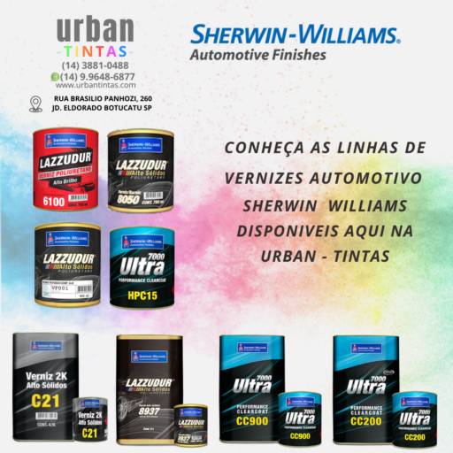 Comprar a oferta de Verniz Automotivo Sherwin Williams em Vernizes pela empresa Urban - Tintas em Botucatu, SP por Solutudo