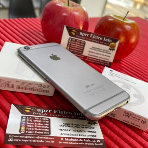 iPhone 6 - Semi-Novo - Preto - 64GB - (Estado de Conservação - Muito Bom) em Bauru, SP por Super Eletro Info - Apple em Bauru 