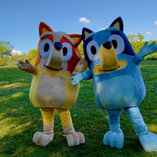 Personagem vivo Bluey e Bingo bh