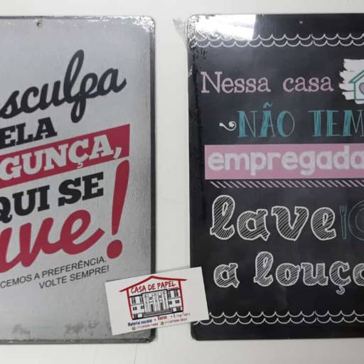 Placas decorativas por Casa de Papel Papelaria