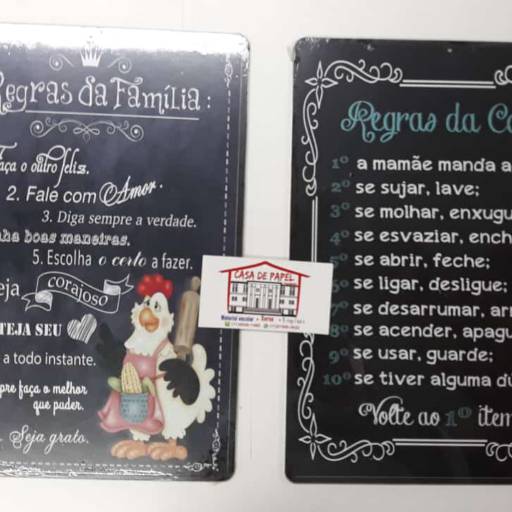 Placas decorativas por Casa de Papel Papelaria
