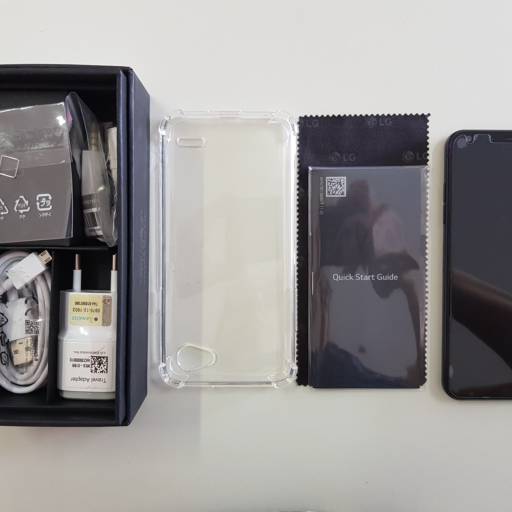 Celular LG Q6 32Gb, na caixa, sem uso. Acessórios originais + capinha + película + chip Vivo por Icase - Cases e Acessórios 