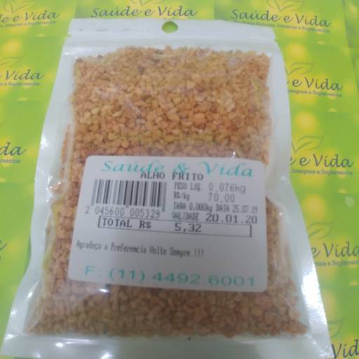 Alho frito por Saúde e Vida