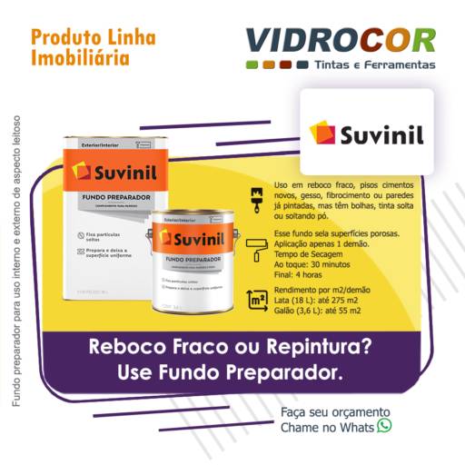 Suvinil Fundo Preparador - Vidrocor Tintas