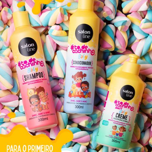 Kit Baby Shampoo + Condicionador + Creme #Todecachinho Salon Line