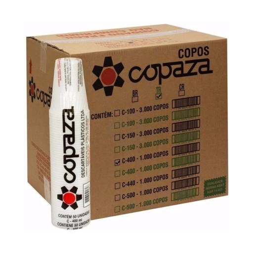COPO COPAZA C-180 AGUA ESTR TR c/3000 unidades em Foz do Iguaçu, PR por EmbalaFoz