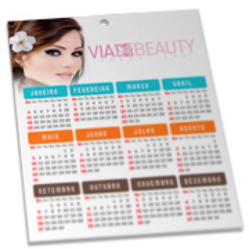 CALENDÁRIO FOLHINHA DE PAREDE COUCHÊ 300G em São José do Rio Preto, SP por Public Gráfica e Brindes