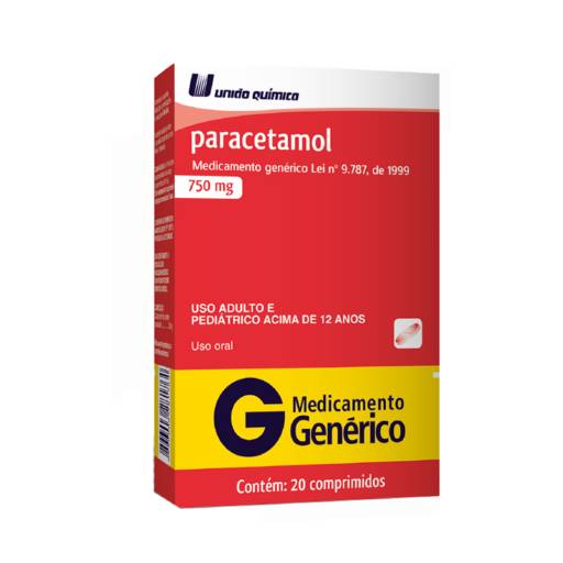 Comprar o produto de Paracetamol 750mg c/ 20 cp oferta especial em Bem-Estar pela empresa Farmácia do Carlos em Joinville, SC por Solutudo