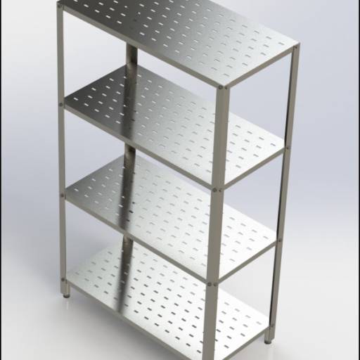 Estantes em Aço Inox, Fazenda Rio Grande - Khronos Cozinha Profissionais