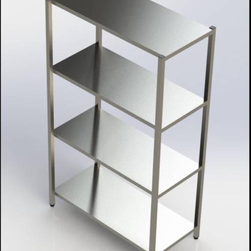 Estantes em Aço Inox, Fazenda Rio Grande - Khronos Cozinha Profissionais