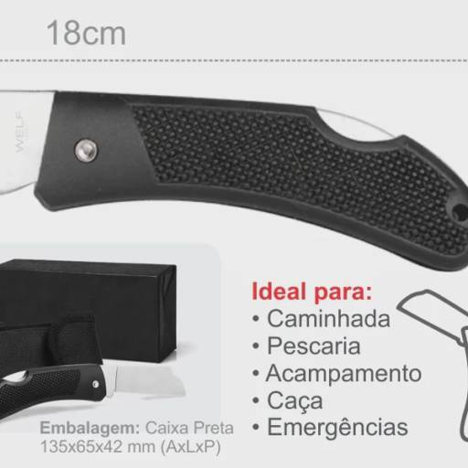 Canivete 3" Com Cabo Emborrachado E Bainha Em Nylon CN-02130 em São José do Rio Preto, SP por Public Gráfica e Brindes