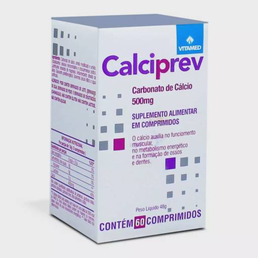 Calciprev 500mg com 60 comprimidos - Vitamed