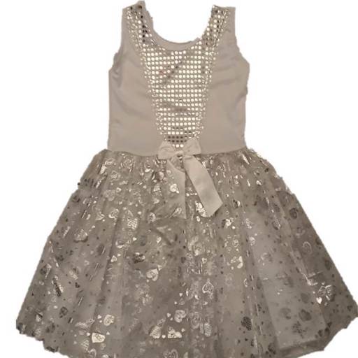 2569 - Fada branca paetê infantil (tamanho 6) em Tietê, SP por Fantasia & Folia