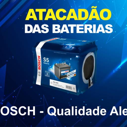 Bateria Bosch 60AH Selada em Botucatu, SP por Atacadão das Baterias