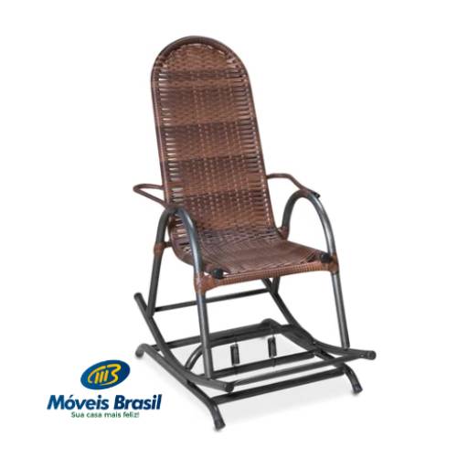 Cadeira de balanço J J BIG Junco por Móveis Brasil