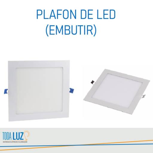 Plafon de LED Embutir por Toda Luz Materiais Elétricos e Iluminação