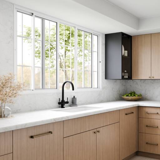 Janela de Alumínio de Correr Central - branca