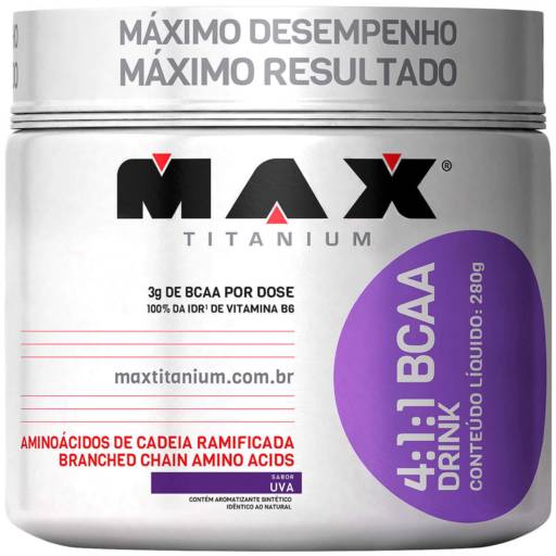 Bcaa Drink 4:1:1 (280g) Max titanium por 3D Suplementos